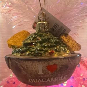 Quacamole glass ornament